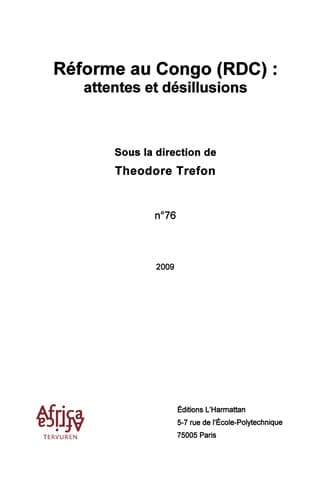 Tapa de Réforme au Congo, RDC
