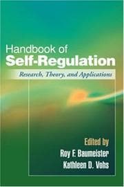 Tapa de Handbook of Self-Regulation