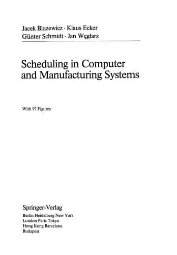 Tapa de Scheduling in Computer and Manufacturing Systems