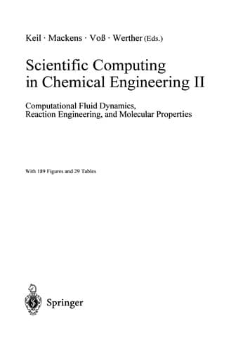 Tapa de Scientific Computing in Chemical Engineering II