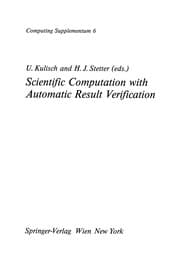 Tapa de Scientific Computation with Automatic Result Verification