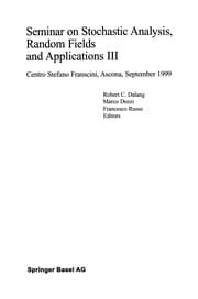 Tapa de Seminar on Stochastic Analysis, Random Fields and Applications III