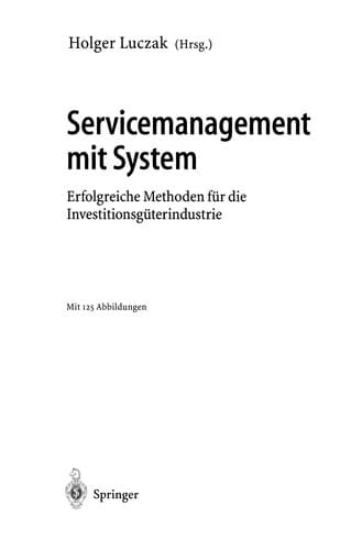 Tapa de Servicemanagement mit System