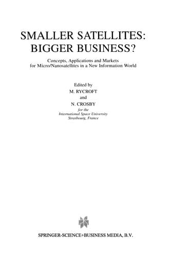 Tapa de Smaller satellites, bigger business?