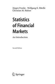 Tapa de Statistics of financial markets
