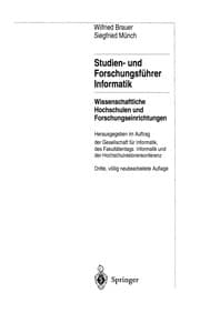Tapa de Studien- und Forschungsführer Informatik
