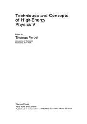 Tapa de Techniques and Concepts of High-Energy Physics V