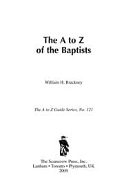 Tapa de The A to Z of the Baptists