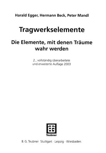 Tapa de Tragwerkselemente