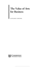 Tapa de The value of arts for business