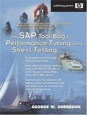Tapa de mySAP Tool Bag for Performance Tuning and Stress Testing (HP Professional Series)