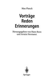 Tapa de Vorträge Reden Erinnerungen