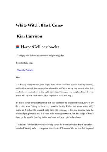 Tapa de White witch, black curse