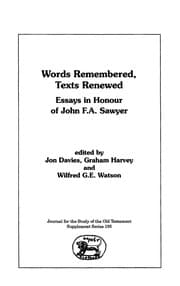 Tapa de Words Remembered, Texts Renewed