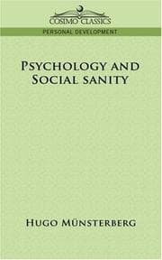 Tapa de Psychology And Social Sanity