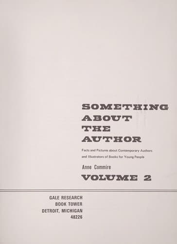 Tapa de Something About the Author v. 2