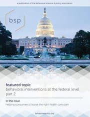 Tapa de Behavioral Science & Policy, Volume 3, No. 1