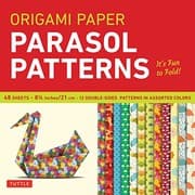 Tapa de Origami Paper - Parasol Patterns - 8 1/4 inch - 48 Sheets : Tuttle Origami Paper : High-Quality Origami Sheets Printed with 12 Different Designs
