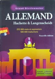 Tapa de Grand Dictionnaire allemand-français français-allemand Hachette & Langenscheidt