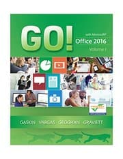 Tapa de GO! with Office 2016 Volume 1 - Standalone book
