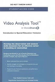 Tapa de Video Analysis Tool for Introduction to Special Education/Inclusion in MediaShare -- Standalone Access Card