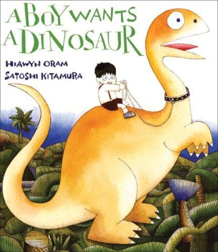 Tapa de A boy wants a dinosaur