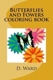 Tapa de Butterflies and Fowers coloring book