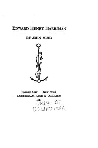 Tapa de Edward Henry Harriman
