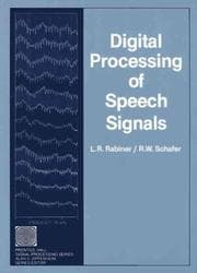 Tapa de Digital processing of speech signals