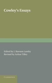 Tapa de Cowley's Essays
