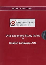 Tapa de OAE Expanded Study Guide -- Access Code Card -- for English Language Arts