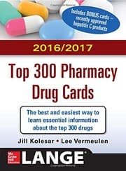 Tapa de McGraw-Hill's 2016/2017 Top 300 Pharmacy Drug Cards