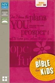 Tapa de NIV, Bible for Kids, Leathersoft, Pink, Full Color