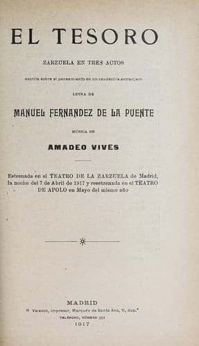 Tapa de El tesoro