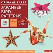 Tapa de Origami Paper - Japanese Bird Patterns - 6 3/4" - 48 Sheets : Tuttle Origami Paper : High-Quality Origami Sheets Printed with 8 Different Patterns
