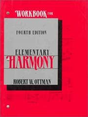 Tapa de Workbook for Elementary Harmony