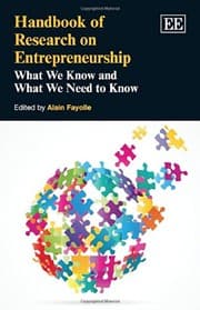 Tapa de Handbook of Research on Entrepreneurship