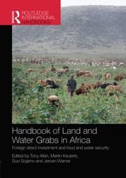 Tapa de Handbook of Land and Water Grabs in Africa