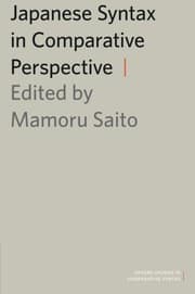 Tapa de Japanese Syntax in Comparative Perspective