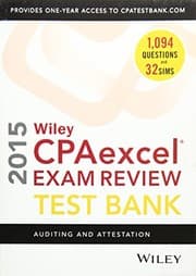 Tapa de Wiley CPAexcel Exam Review 2015 Test Bank