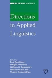 Tapa de Directions in applied linguistics