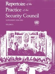 Tapa de Repertoire of the Practice of the Security Council