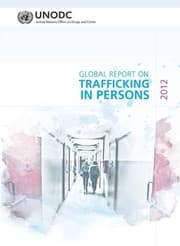 Tapa de Global Report on Trafficking in Persons 2012