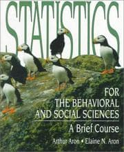 Tapa de Statistics for the behavioral and social sciences
