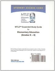 Tapa de MTLE Expanded Study Guide -- Access Card -- for Elementary Education
