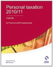 Tapa de Personal Taxation Tutorial 2010/11