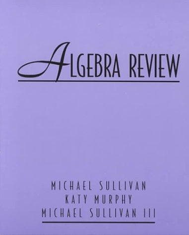 Tapa de Algebra review