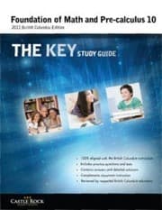 Tapa de Foundation of Math and Pre-calculus the Key Study Guide
