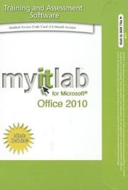 Tapa de myitlab with Pearson eText -- Access Card -- for Office 2010