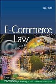 Tapa de E-Commerce Law